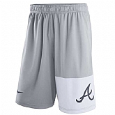 Men's Atlanta Braves Nike Gray Dry Fly Shorts,baseball caps,new era cap wholesale,wholesale hats